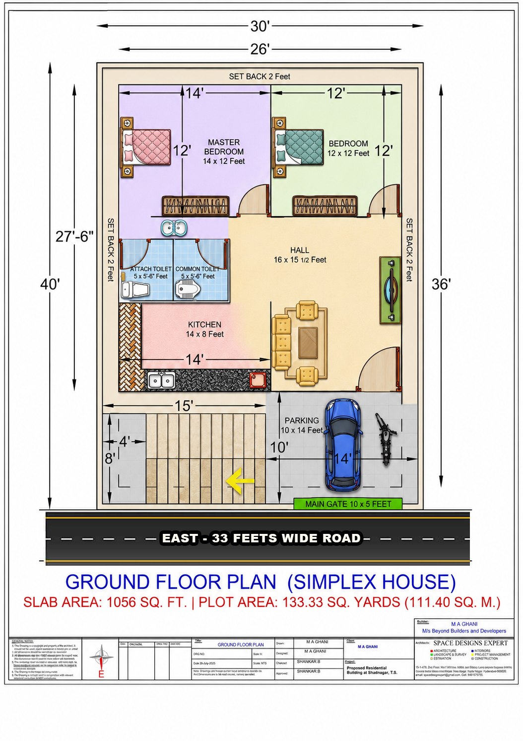 2D Ground Floor Plan